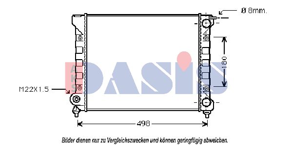 AKS DASIS Jäähdytin,moottorin jäähdytys 040520N